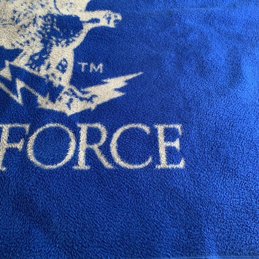 VTG Biederlack Military United States Air Force Eagle Fleece Blanket USA 47x54" - Picture 5 of 9